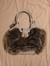 GUESS Brand Faux Fur Shoulder Bag .  Excellent Condition, Pre-owned