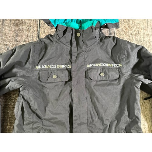 Burton Snowboard Ski Jacke Mädchen Large schwarz Kapuze Sherpa gefüttert - Bild 2 von 11
