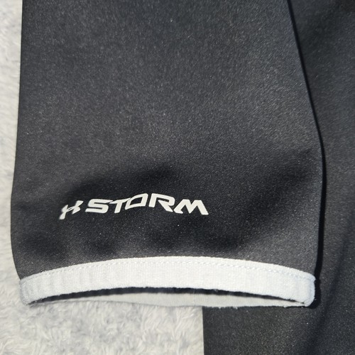 Under Armour Coldgear Infared Jacket Mens Large Black Storm Hooded Full Zip - Picture 4 of 9