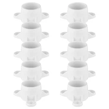 10pcs PVC Pipe Caps Corrosion Resistant Fitting for Creative House Improvement