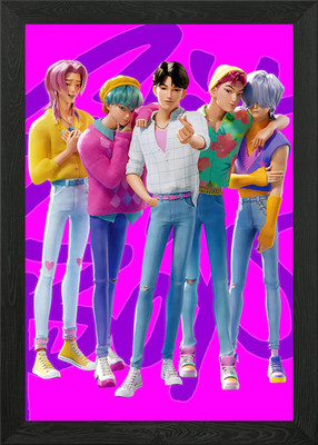 Saja Boys: Vibrant Virtual Idols Framed Wall Art Poster Canvas Print Picture