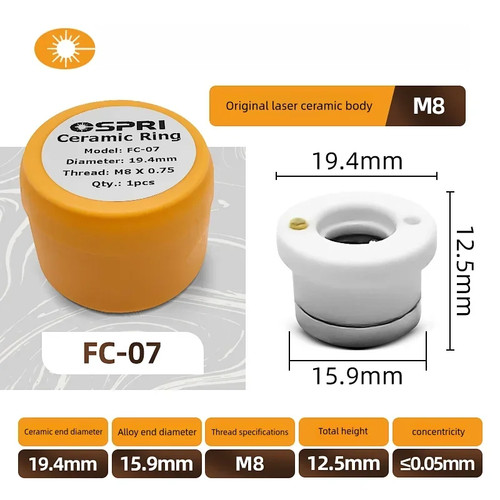 Laser Ceramic Ring Nozzle Holder D28 D32 D31/21 for Raytools BOCI WSX Fiber Head - Picture 30 of 78