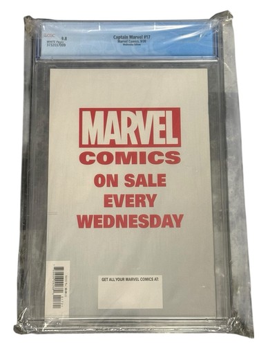 CGC 9.8 Graded Captain Marvel #17 Wednesday Edition White Pages 2020 - Bild 2 von 2