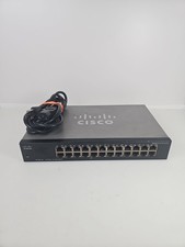 Cisco SF100-24 V2 Mountable 24 Port 10/100 Ethernet Switch & Power Cable
