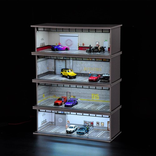 Hot Diecast Wheels Display Case - 1/64 Scale Model Car Display Case with LED ... - Picture 4 of 6