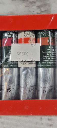 Paquete de 10 pinturas al óleo Lukas Tempera Gouache 20 ml 6548 nuevas selladas - Imagen 7 de 9