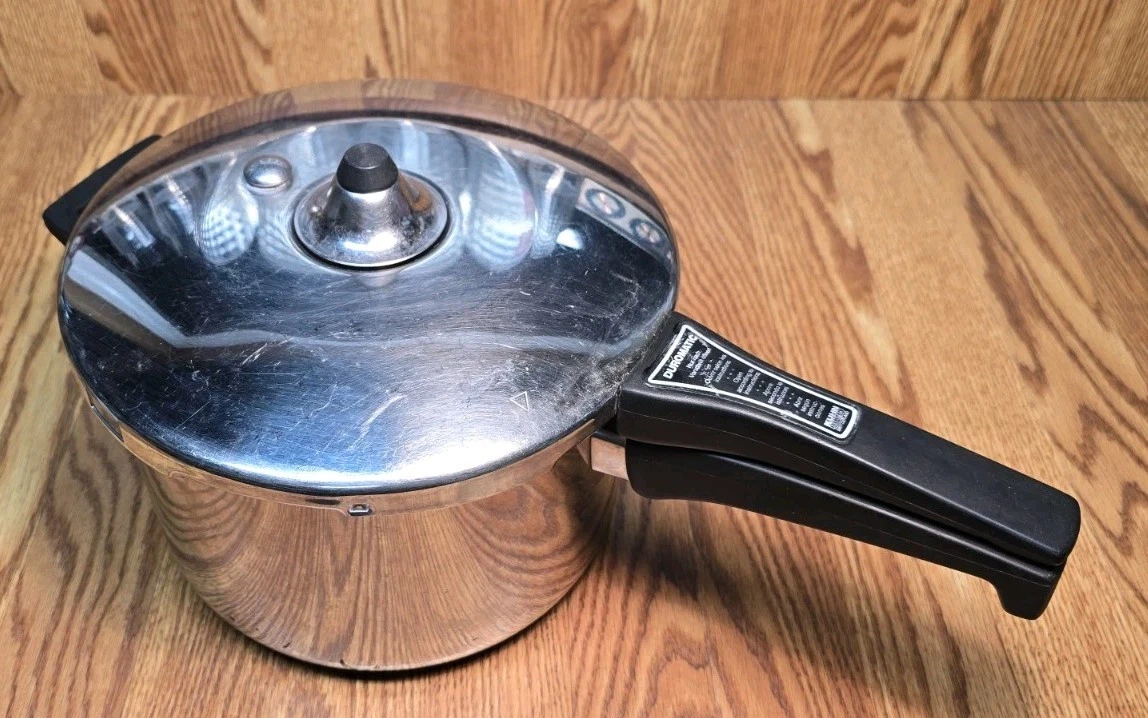 VTG 1997 Kuhn Rikon Duromatic 5 L Stainless 18/10 Pressure Cooker Switzerland
