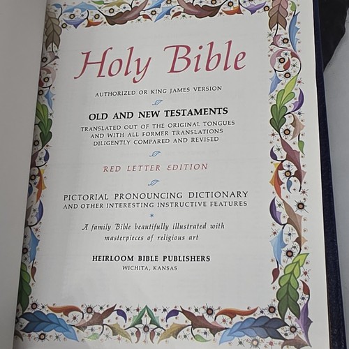 Freimaurer Freemason Heilige Bibel KJV Meister Referenz Erbstück roter Buchstabe - Bild 5 von 16