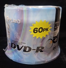 PLAYO DVD-R 59 Pack Professional Grade Recordable DVD-R Format 4.7GB 120MM 1-16X