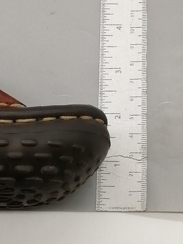 Born Mules Womens Brown 7 Leather Clog Shoes Tassel Hand Crafted MJG5 - Picture 5 of 12