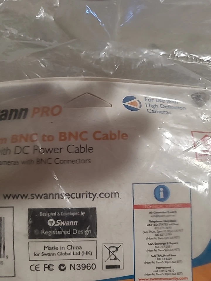 NEW SWANN PRO 100FT/30M BNC to BNC CCTV VIDEO CAMERA CABLE SW271-S1A-16022 *NEW* - Image 4 of 4