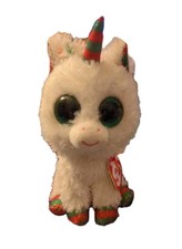 Ty Beanie Boos - Snowfall the Holiday Unicorn (6 Inch) With Tag