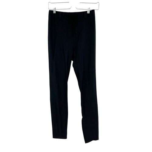 Unravel Project Ben Taverniti Lace Up Leggings Skinny Satin Black Size Small - Picture 2 of 12