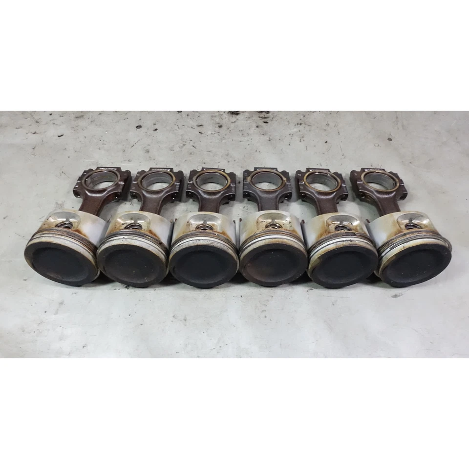 1982-1987 BMW M20 ETA E30 325e 528e Piston 130mm Connecting Rod Set of 6 OEM - Image 2 of 4