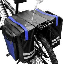 Bike Rear Rack Double Pannier Bag, 30L Waterproof Bicycle Trunk Bag, Bike Pannie