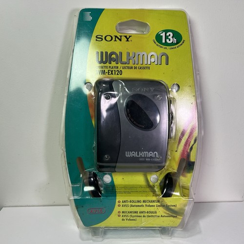 BRAND NEW Sony WM-EX120 Walkman Stereo Cassette Player Retro Black Tape Retro - Picture 9 of 10