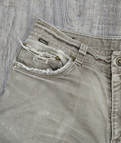 Kuhl Men's Beige Vintage Patina Distressed Thrashed Rydr Pants 32x30 GORPCORE - Picture 4 of 12