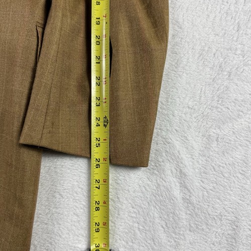 Canali Silk Wool Blazer Mens EU 54 US 44 Brown Plaid 3 Button Sport Coat Jacket - Picture 17 of 17