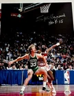 Larry Bird & SPENCER HAYWOOD NY Knicks NBA 11x14, Haywood Signed PSA DNA AUTO