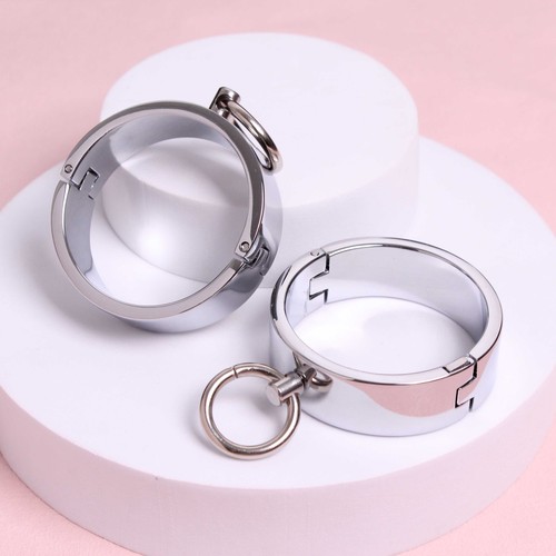Metall Rund Handfesseln Handschellen Fußfesseln Fesseln Manschetten Bondage BDSM - Bild 19 von 28