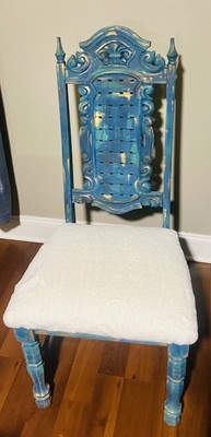 Antique Renaissance Revival Oak High Back Chair