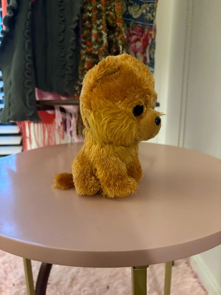 Barley the dog TY Beanie Boo - brown - good condition - medium size 13in - image 2 of 3