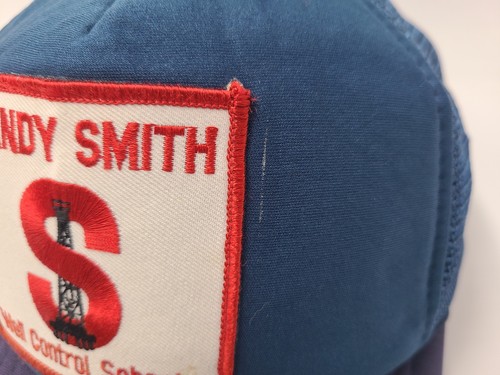 Vintage Randy Smith Well Control Schools Patch Mesh Snapback (Fit Small) Hat Cap - Picture 7 of 15
