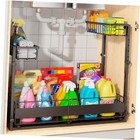 Expandable Under Sink Organizer with 5-Level Height Adjustment,2 Tier Under 