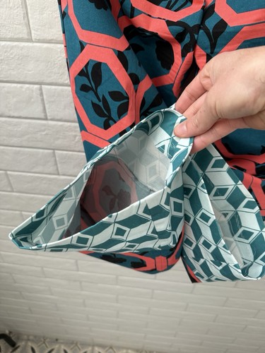 Max Mara Rosatea Cotton Trousers Pants With Print Size 10 - Picture 6 of 18