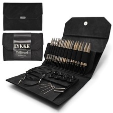 LYKKE austauschbare Rundstricknadel Birkenholz Set 5" 3,5" Spitzen