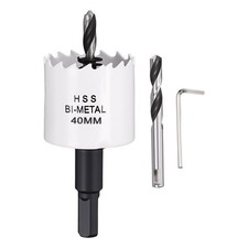 How Saw Kit 1-9/16" Cutting Diameter Bi-Metal M42 High Speed Steel White