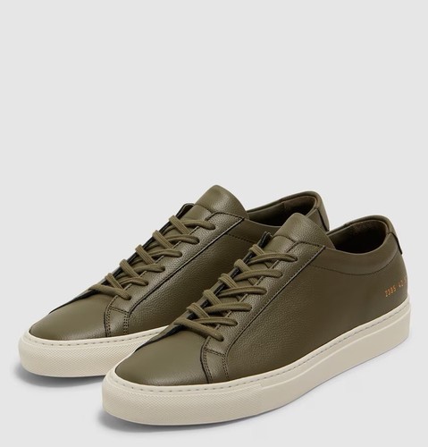 Common Projects Contrast Achilles Bumpy Moss Size 44 MSRP $489