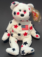 Ty Beanie Baby: Glory The Bear. DOB: 07-04-1997