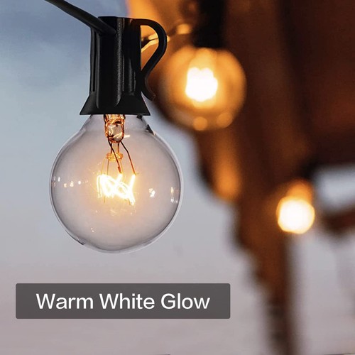 G40 Replacement Bulbs 25-Pack, 5W E12 (C7) Candelabra Base Clear Glass Bulbs ... - Picture 2 of 7