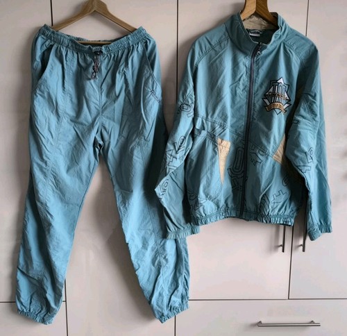 RARE REEBOK COMPLETE TWO PIECE SUIT TRACKSUIT MEN SPORT VINTAGE Y2K 90s - Picture 1 of 22