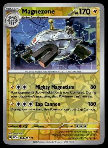 POKEMON SURGING SPARKS CARD REVERSE HOLO CARD 060/191 SSP EN - Picture 1 of 2