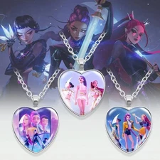 K-pop Demon Hunters Heart Necklace—anime Fan Pendant, Perfect Gift for Collector