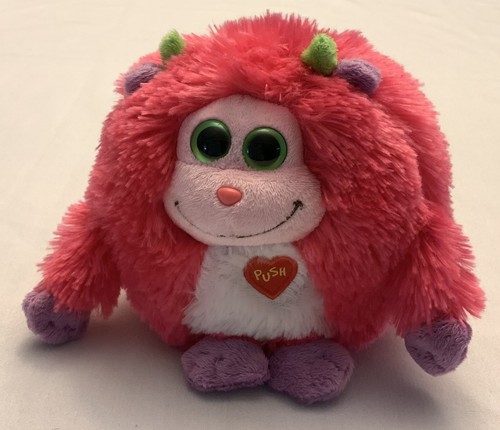 TY Monstaz Trixie Pink Plush Monster - No Sound- No Hang Tags