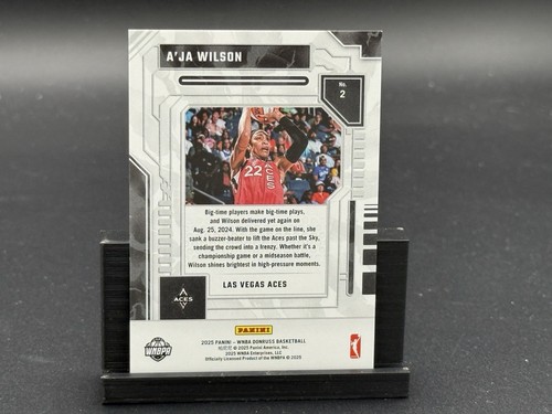 2025 Panini Donruss WNBA Season Highlights A’ja Wilson /99 Las Vegas Aces MVP - Picture 3 of 3