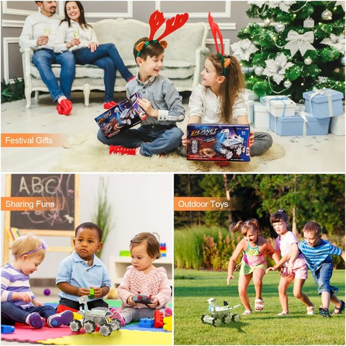 Coche de control remoto Mars Rover para niños 4-7, juguetes exploradores espaciales coches de radiocontrol para... - Imagen 6 de 6