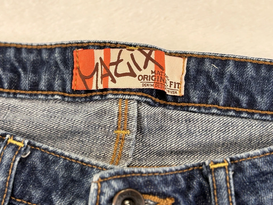 Pantalones de mezclilla Y2K Matix para mujer talla 5, azul, 11UDE1T1452 Foto 3 de 4