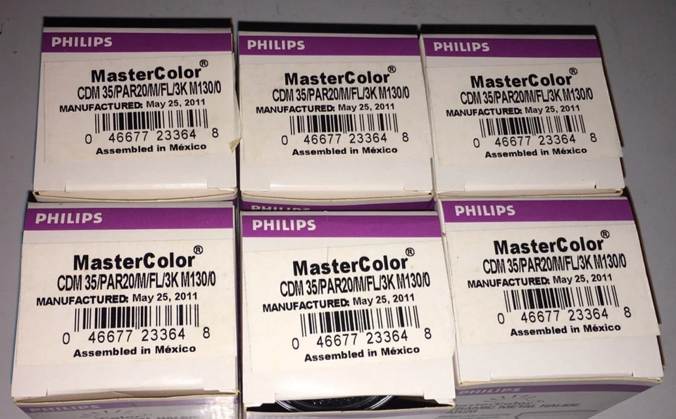 6 brand new Philips MasterColor CDM 35/PAR20/M/FL/3K 130/O lamps 830 - Image 2 of 4
