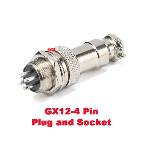 GX12 Aviation Plugs Socket 2~6 Pin 12mm Metal Male Female Panel Cable Connector - Picture 19 of 31