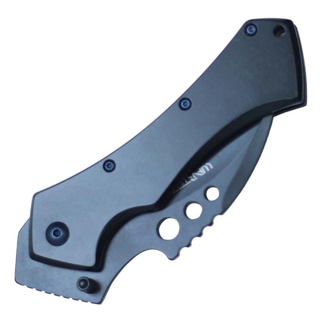 5,5 Zoll SCHWARZ taktisches SCYTHE federunterstütztes offenes klappbares Taschenmesser KARAMBIT - Bild 5 von 6