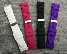 Curved End 20mm SPORT DIVER Watch rubber Band Silicone Strap bracelet Link style