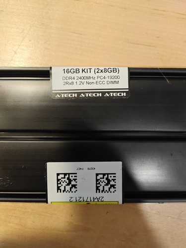 A-Tech 16GB (2 x 8GB) DDR4-2400 DIMM DR x8 Pamięć biurkowa - Zdjęcie 2 z 2