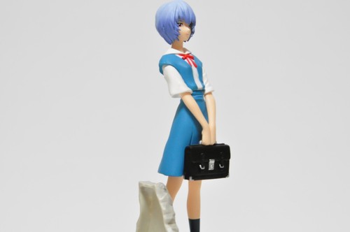 Neon Genesis Evangelion Rei Ayanami Figure School Uniform Anime Toy 8 in - Picture 9 of 12