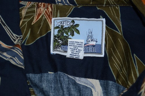 AFTCO Bluewater Mens All Over Print Floral Hawaiian Button Shirt Sz 2XL USA NICE - Picture 10 of 14