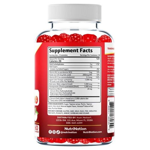 Gomitas Keto ACV 1000 mg compra 2 y obtén 1 gratis - Dieta Kelly Clarkson de Nutri Nation - Imagen 13 de 15