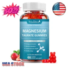 Magnesium Taurate 1800mg Supports Cardiovascular Health and Reduces Anxiety USA